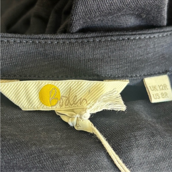 Boden NWT navy Tencel blouson longsleeve Jersey button front casual dress size 8 - Picture 11 of 14